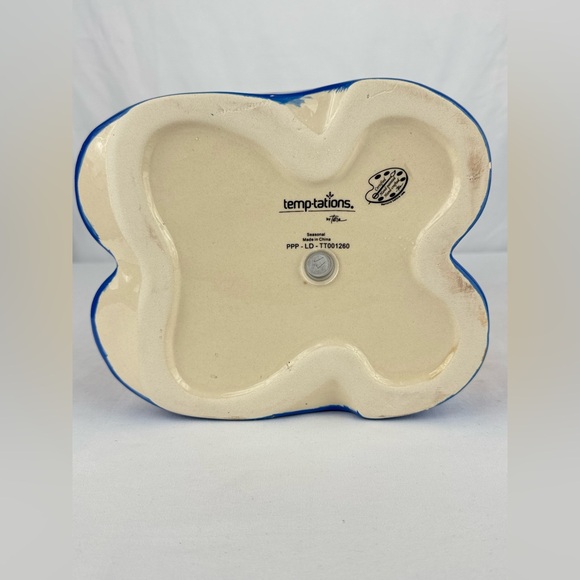 NIB Temp-tations by Tara Stoneware Garden Planter Boots in Garden Party - Picture 5 of 6